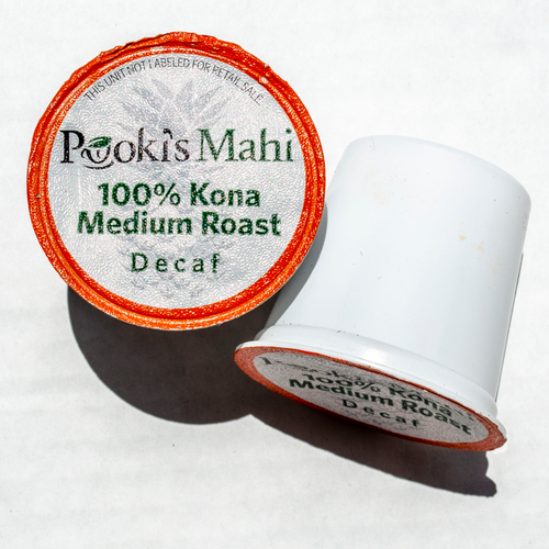 Pooki's Mahi® Kafpresso™ 100 Kona Coffee in 100% recyclable capsules available as coffee subscription, wholesale coffee club or VIP distributor reseller. Hawaii Kona coffee Nespresso, Nespresso coffee pods, coffee for Keurig Komo Kitty CA Prop 65.