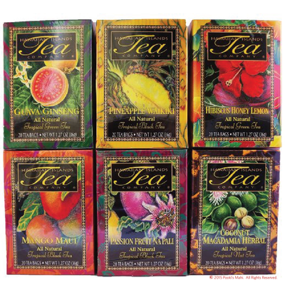 Pooki's Mahi™ Tropical Islands Tea Variety Pack, 6-Pack-20 Count