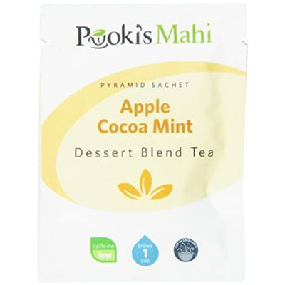 Pooki's Mahi Award-Winning Apple Cocoa Mint Pyramid Sachets, 20-count