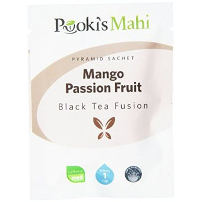 Pooki's Mahi Award-Winning Mango Passion Fruit Pyramid Sachets, 20-count